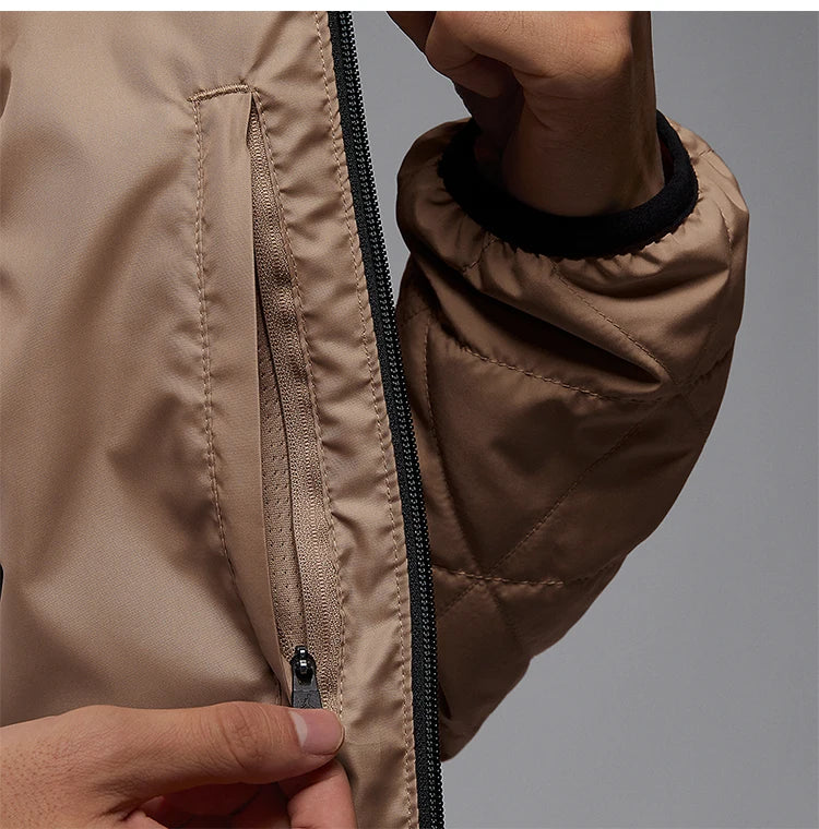 Nike official genuine Jordan winter new men's hooded warm cotton jacket FD2638-244