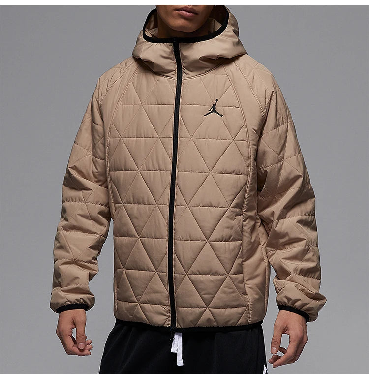 Nike official genuine Jordan winter new men's hooded warm cotton jacket FD2638-244