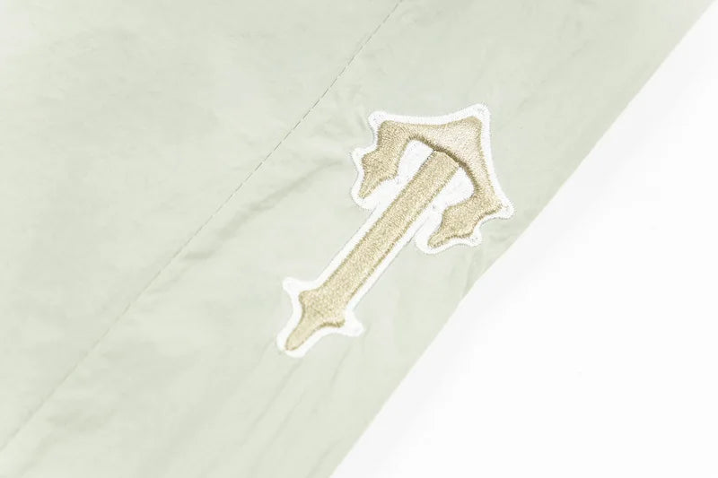 Trapstar Windproof Sport Color Block 3D Letter Embroidery Jacket Set Loose Zipper Outerwear Casual Long Pants Unisex