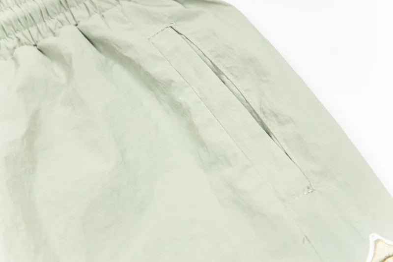 Trapstar Windproof Sport Color Block 3D Letter Embroidery Jacket Set Loose Zipper Outerwear Casual Long Pants Unisex