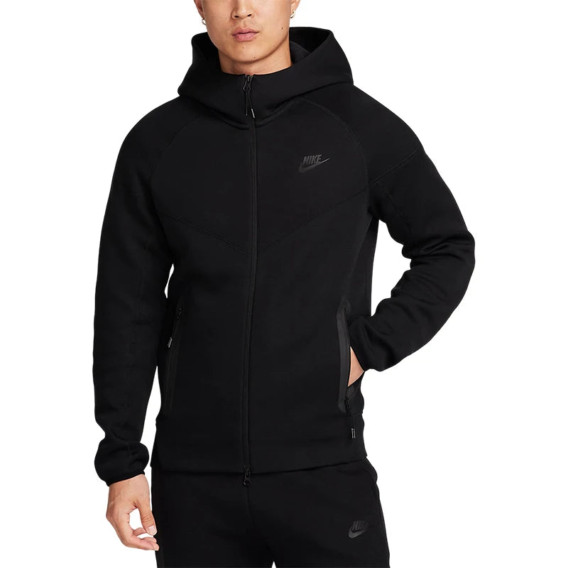 Nike Official Genuine Autumn New Men's Sports Hooded Knit Long Sleeve Jacket FB7922