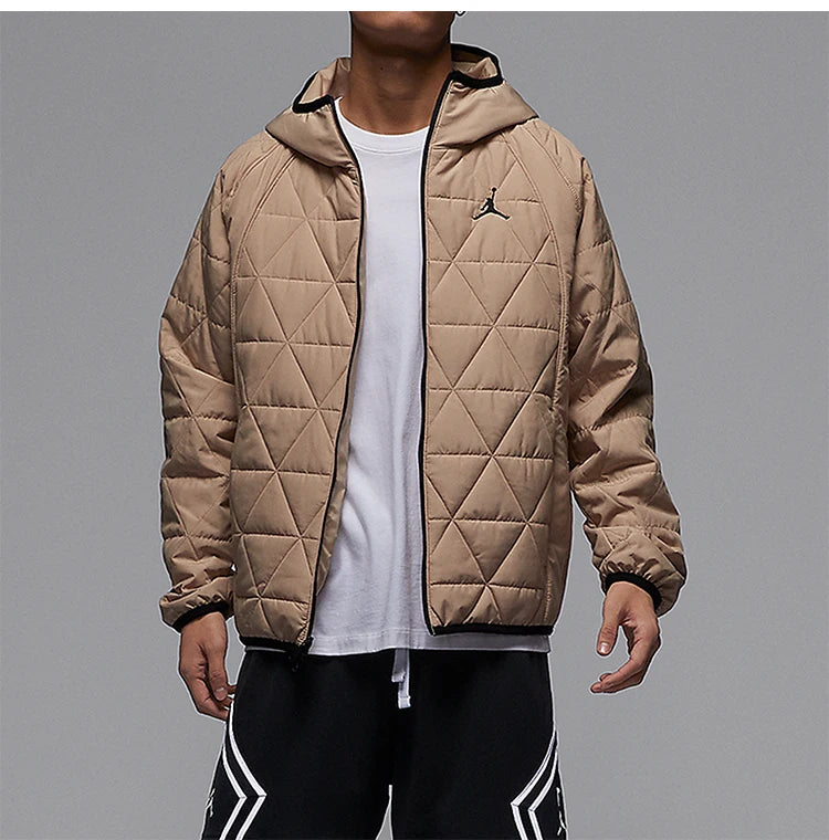 Nike official genuine Jordan winter new men's hooded warm cotton jacket FD2638-244