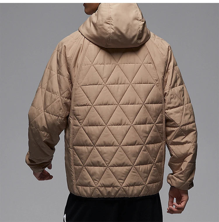 Nike official genuine Jordan winter new men's hooded warm cotton jacket FD2638-244