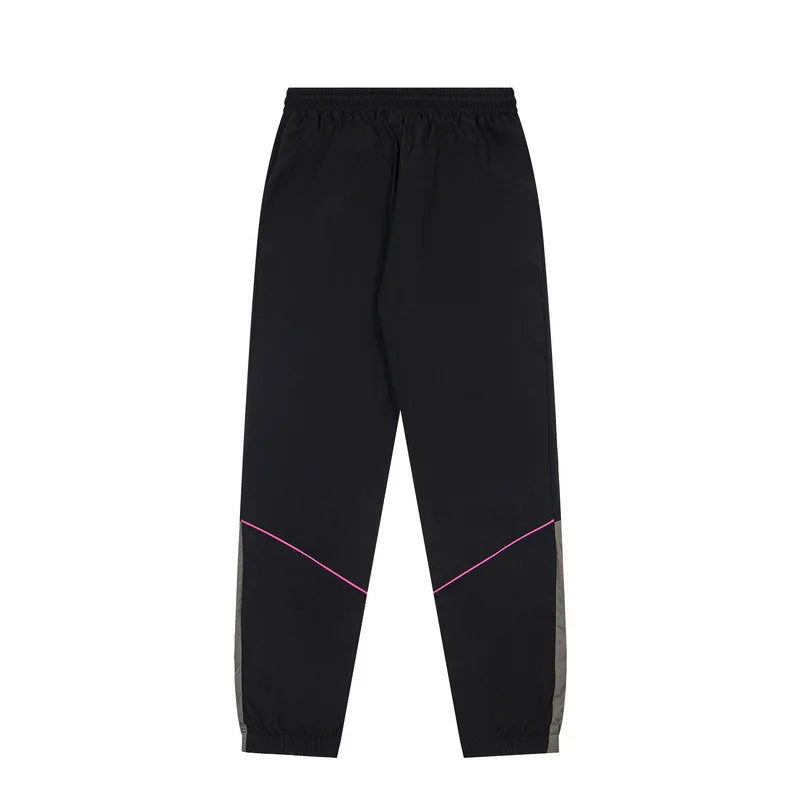 Trapstar Windproof Sport Color Block 3D Letter Embroidery Jacket Set Loose Zipper Outerwear Casual Long Pants Unisex