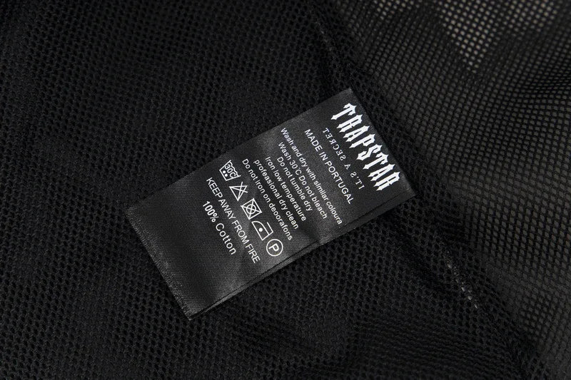 Trapstar Windproof Sport Color Block 3D Letter Embroidery Jacket Set Loose Zipper Outerwear Casual Long Pants Unisex