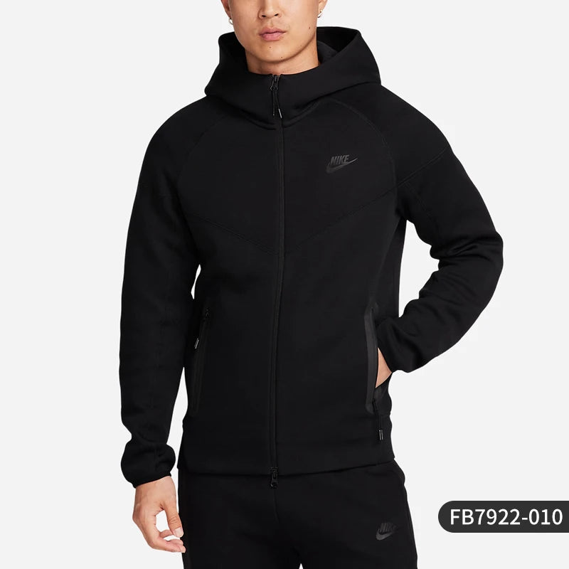 Nike Official Genuine Autumn New Men's Sports Hooded Knit Long Sleeve Jacket FB7922